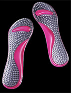 Массажные полустельки для обуви с каблуком от 0 до 10 см, с супинатором и антимозольной подушечкой под основанием пальцев (арт. 015)