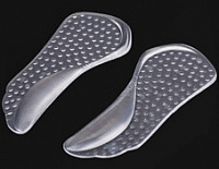 Гелевые полустельки для модельной обуви с профилактикой продольного плоскостопия и массажным эффектом (арт. 005)