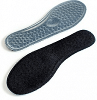 Амортизирующие гелевые стельки с тканевым покрытием и массажным эффектом для повышения комфорта в обуви